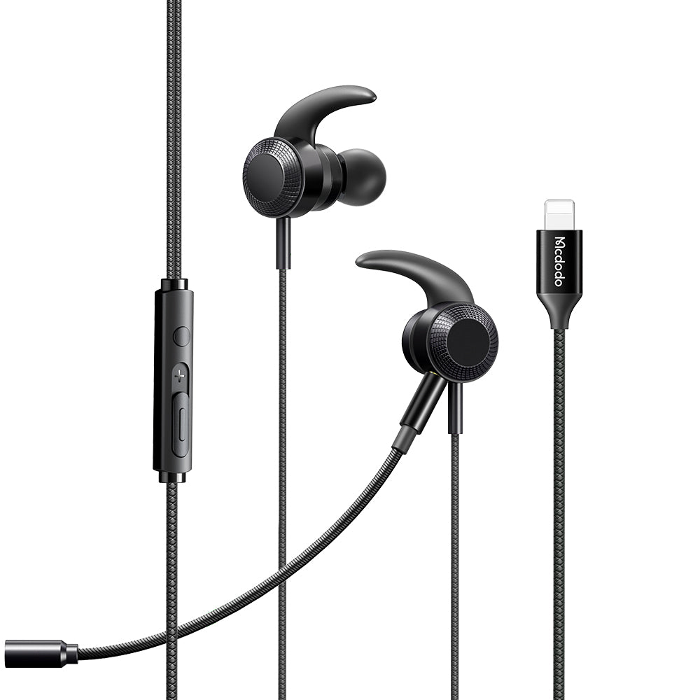 MCDODO HP-1350 MDD Lightning Headphone for iPhone Earphone Magnetic Earbud in-Ear with Microphone Controller MCDODO HP-1350 MDD Lightning Headphone for iPhone Earphone Magnetic Earbud in-Ear with Microphone Controller